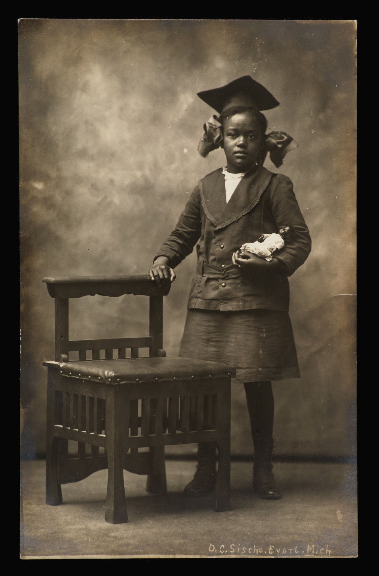 D.C. Sischo, Photo postcard, Evart, MI, 1914–15